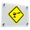 Caution: Hot Cooking Safety Sign Sticker