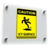 Caution Icy Surface Safety Sign 1