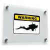 Scuba Diver Warning Sign Decal