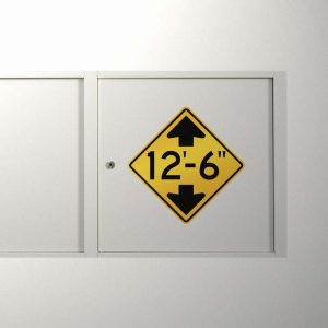 12'-6'' Clearance" Vinyl Sticker – Bold Yellow and