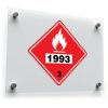 1993 Flammable Warning Sticker 1