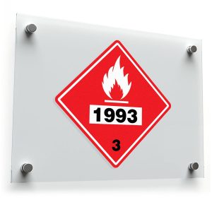 1993 Flammable Warning Sticker