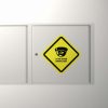 24 HR Video Surveillance Vinyl Sticker