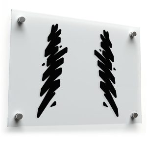 Abstract Lightning Bolt Sticker Set
