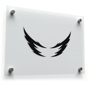 Abstract Wing Silhouette Vinyl Sticker