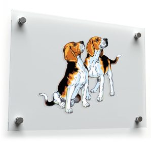Adorable Beagle Dog Vinyl Sticker