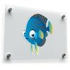 Adorable Blue Fish Wall Decal