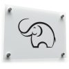 Adorable Elephant Silhouette Sticker 1