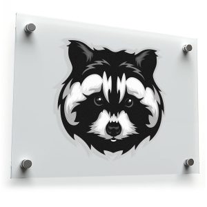 Adorable Raccoon Face Sticker
