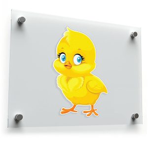 Adorable Yellow Chick Sticker