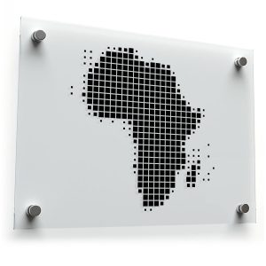 Africa Pixel Map Vinyl Decal