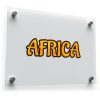 Africa Text Art Sticker 1