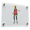 African Fashion Silhouette Sticker