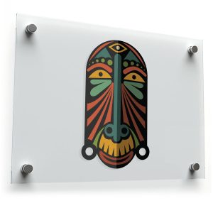 African Tribal Mask Sticker