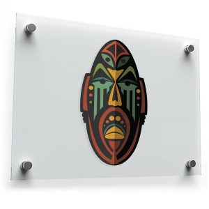African Tribal Mask Sticker