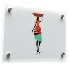African Woman Carrying Bowl Sticker 1
