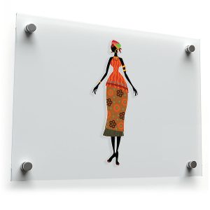 African Woman Silhouette Sticker