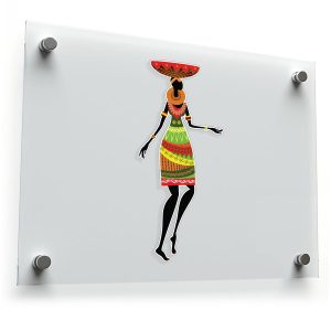 African Woman Silhouette Vinyl Decal