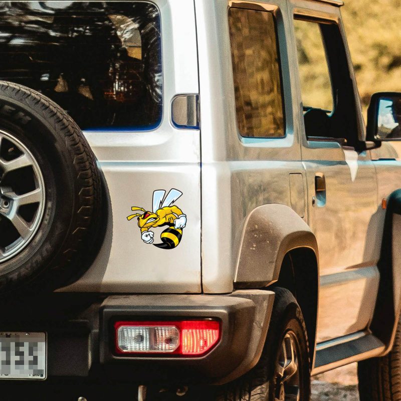 Aggressive Bee Sticker - Stickers Factory