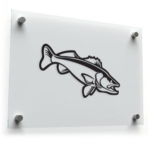 Aggressive Fish Silhouette Sticker