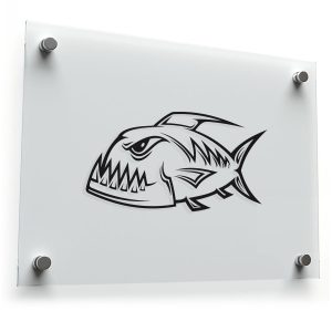 Aggressive Fish Sticker