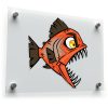 Aggressive Fish Sticker 1