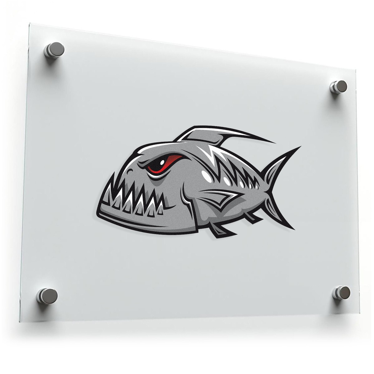 Aggressive Fish Sticker 3 Aggressive Fish Sticker