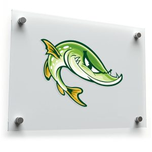 Aggressive Pike Fish Sticker