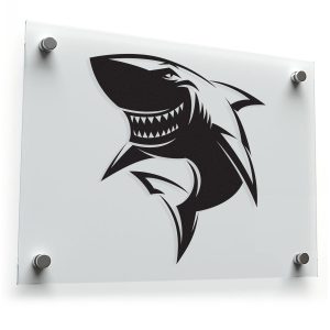 Aggressive Shark Sticker