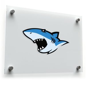 Aggressive Shark Sticker