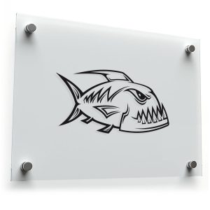 Aggressive Tuna Fish Sticker