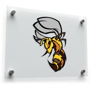 Aggressive Wasp Vinyl Decal