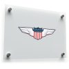 American Flag Wing Sticker 1