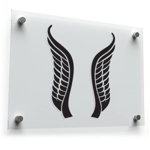 Angel Wings Silhouette Sticker