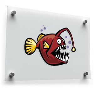 Angler Fish Vinyl Sticker