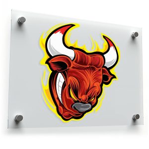 Angry Bull Vinyl Sticker
