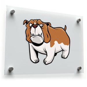 Angry Bulldog Vinyl Sticker
