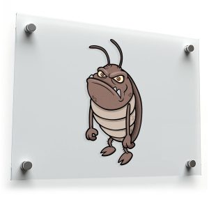 Angry Cockroach Sticker