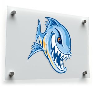 Angry Fish Sticker