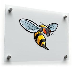 Angry Hornet Sticker