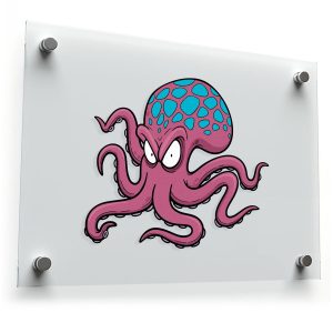 Angry Octopus Sticker