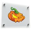 Angry Pumpkin Vinyl Sticker