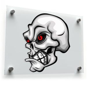 Angry Skull Sticker