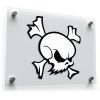 Angry Skull and Crossbones Sticker 1