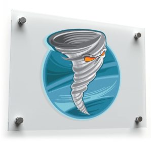 Angry Tornado Sticker