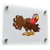 Angry Turkey Cartoon Sticker 1
