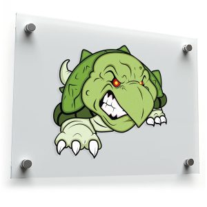 Angry Turtle Sticker