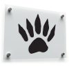 Animal Paw Print Silhouette Sticker