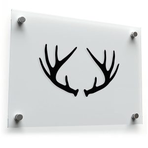 Antler Silhouette Sticker