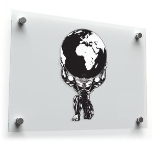 Atlas Holding the World Sticker
